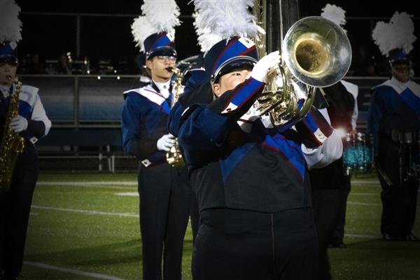Old Mill High School Marching Band Performing